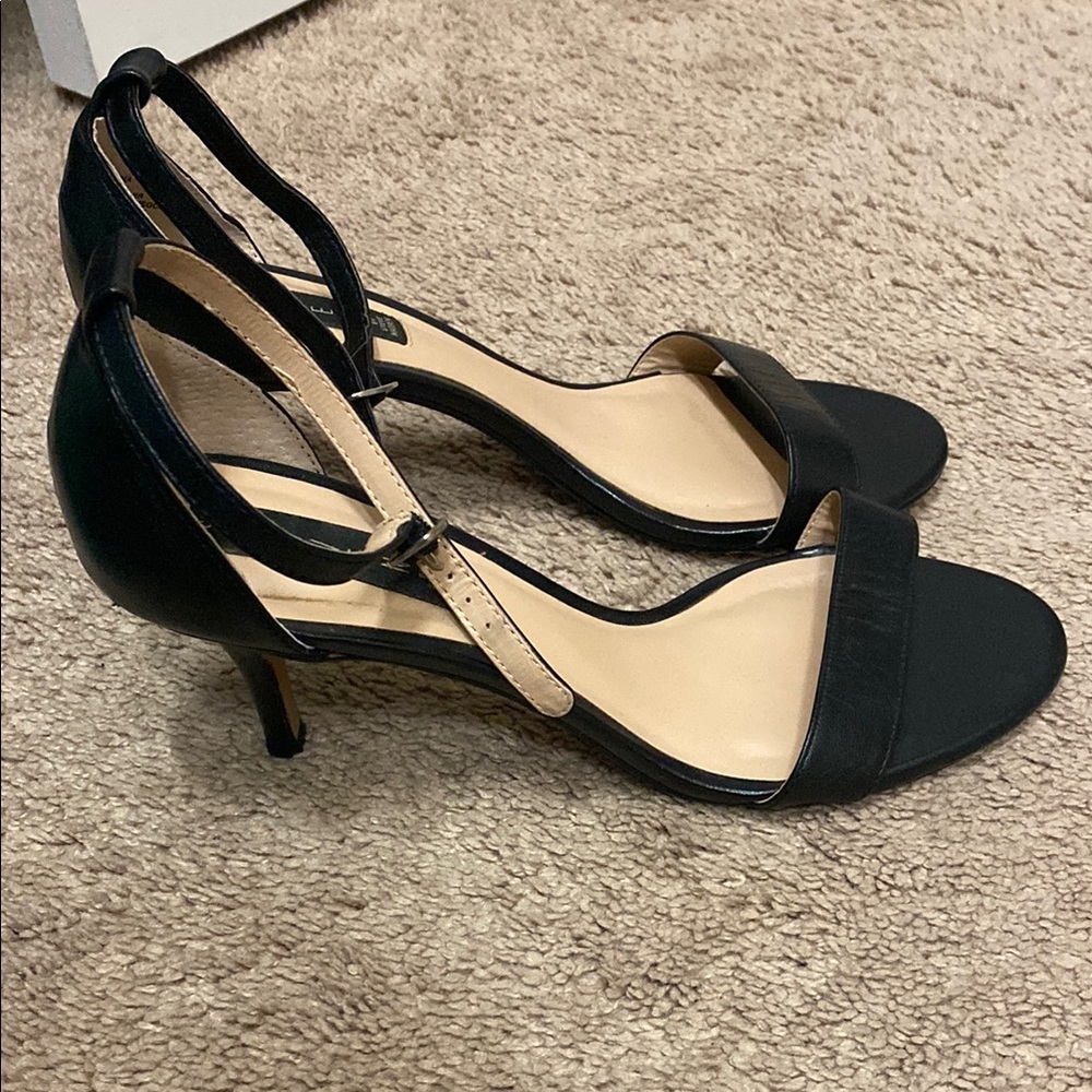 Steve Madden Black Strappy Heels